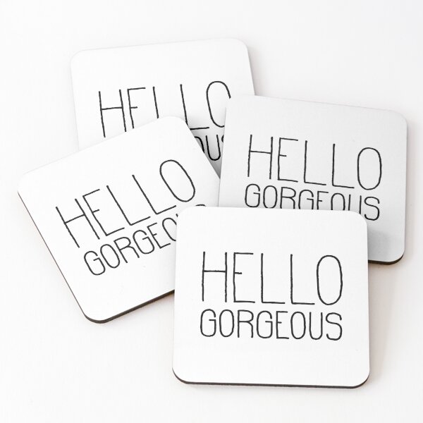 Item preview, Hello Gorgeous White designed and sold by La Chic.