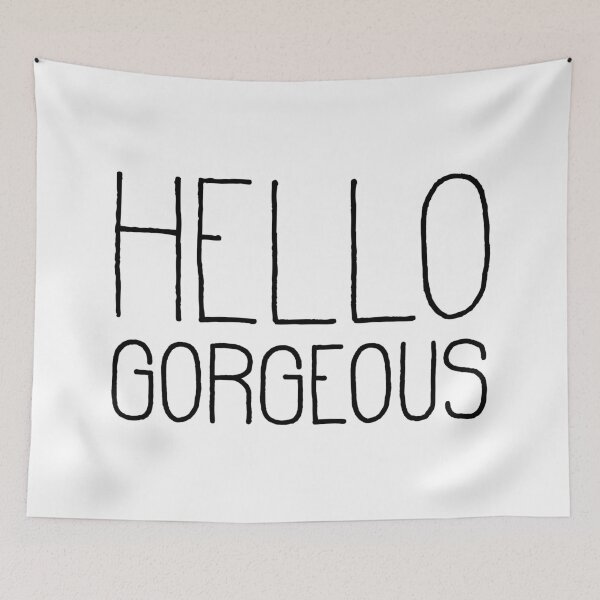 Item preview, Hello Gorgeous White designed and sold by La Chic.