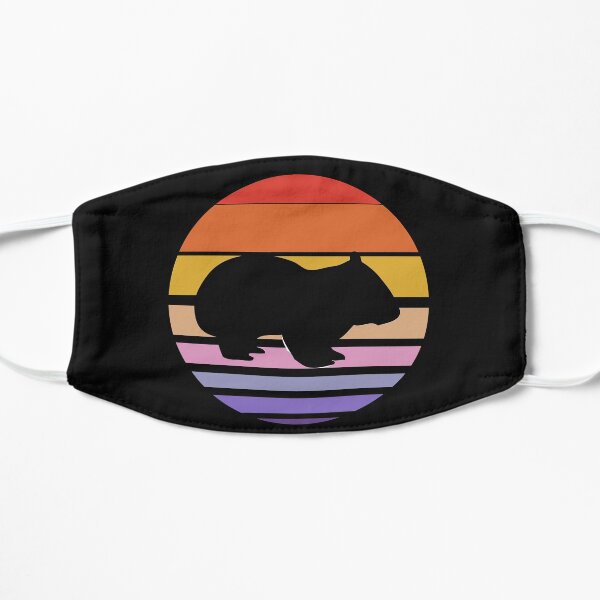 Funny Wombat Gift Flat Mask