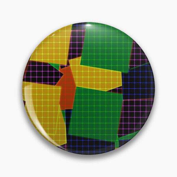 Item preview, Beautiful patchwork geometric retro vintage grid designed and sold by fuzzyfox.