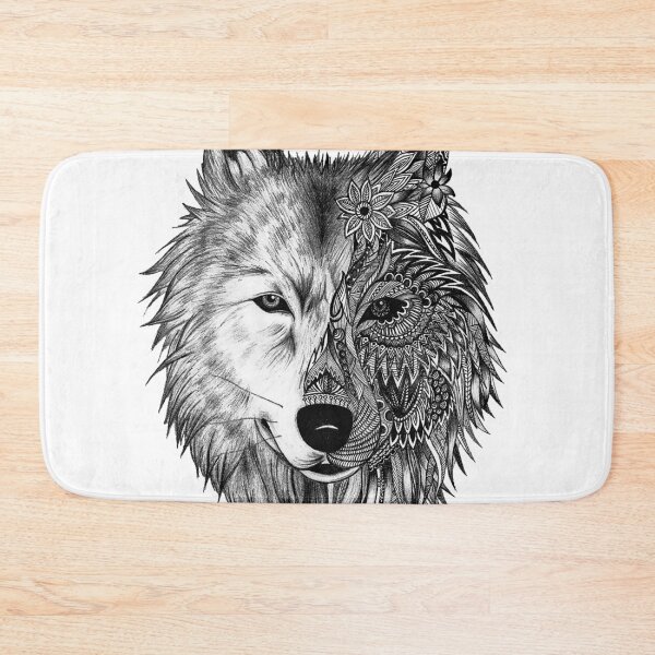 Aperçu de l'œuvre LONE WOLF - T-shirt NEO TRADITIONAL WOLF - Accessoires créée et vendue par kidlimits.