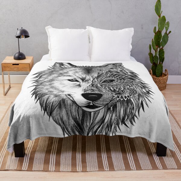 Item preview, LONE WOLF - NEO TRADITIONAL WOLF T-Shirt - Accessories designed and sold by kidlimits.