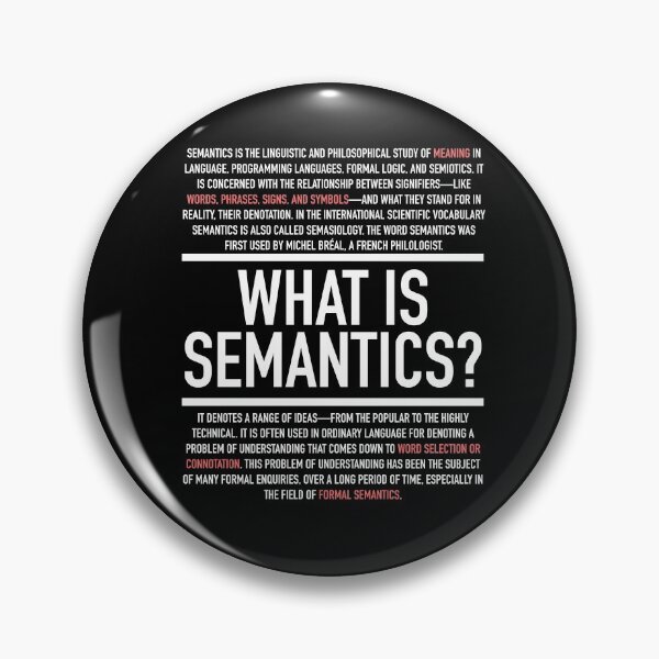 Item preview, Semantics Defined - Linguistics Teacher designed and sold by HiddenVerb.