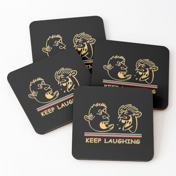 Item preview, Keep Laughing Sticker designed and sold by gooddesignart.