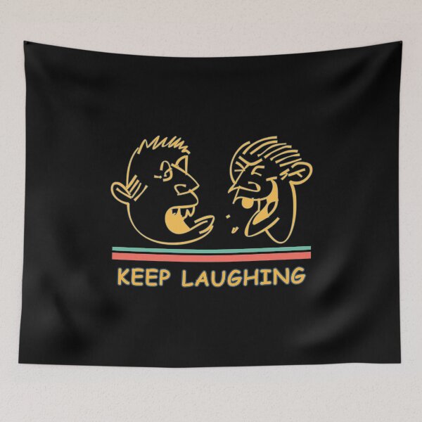 Item preview, Keep Laughing Sticker designed and sold by gooddesignart.