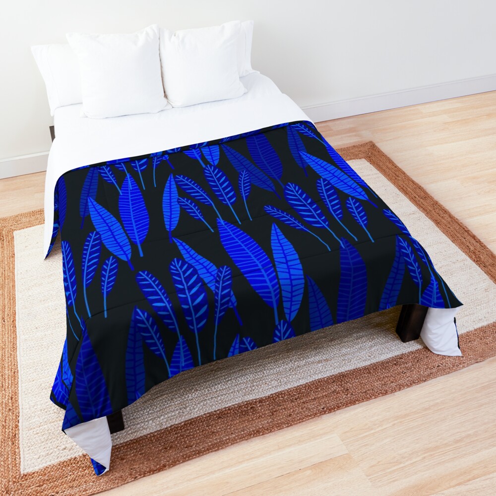 Neo Tropical - Night Garden Comforter