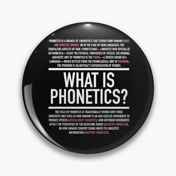 Item preview, Phonetics Defined - Linguistics Teacher designed and sold by HiddenVerb.