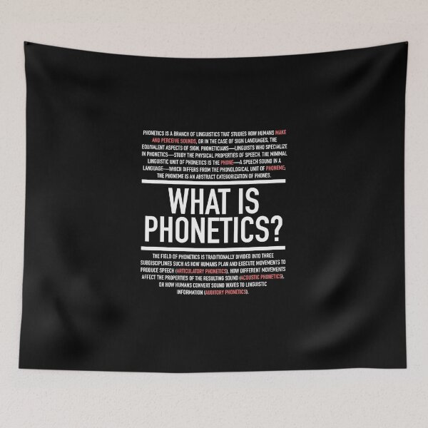 Item preview, Phonetics Defined - Linguistics Teacher designed and sold by HiddenVerb.