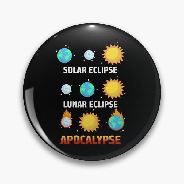 Item preview, Solar Eclipse Lunar Eclipse Apocalypse Funny Earth Moon Sun Gear designed and sold by DynamicDesign.