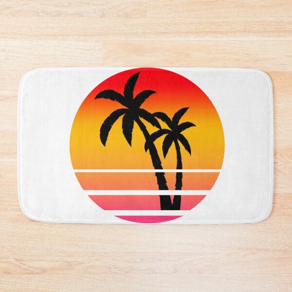 Item preview, Outrun sunset palm trees designed and sold by LauraBarnesArt.
