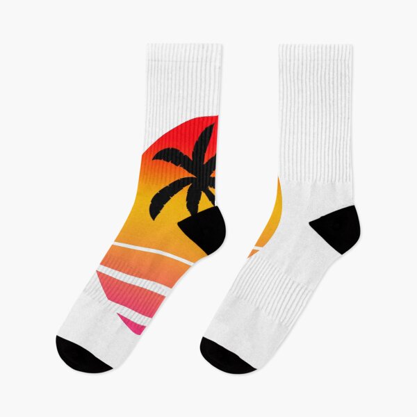 Item preview, Outrun sunset palm trees designed and sold by LauraBarnesArt.