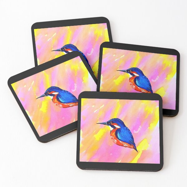 Item preview, Kingfisher sticker design designed and sold by cathyartist.