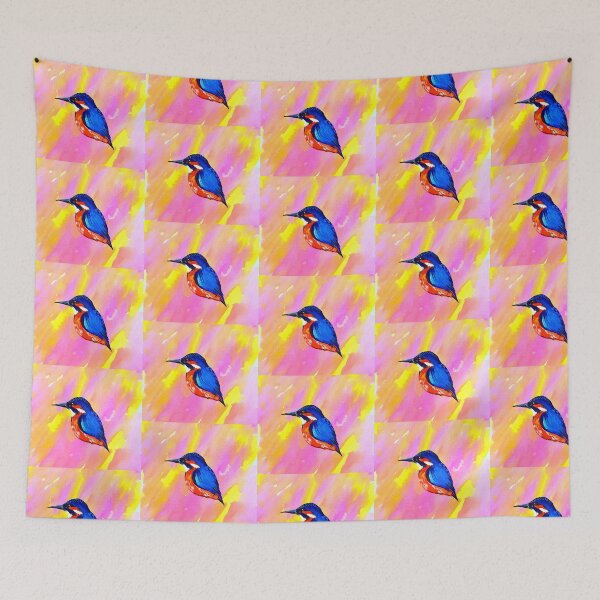Item preview, Kingfisher sticker design designed and sold by cathyartist.