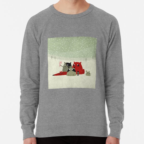 Guilty dudes in the snow Lightweight Sweatshirt
