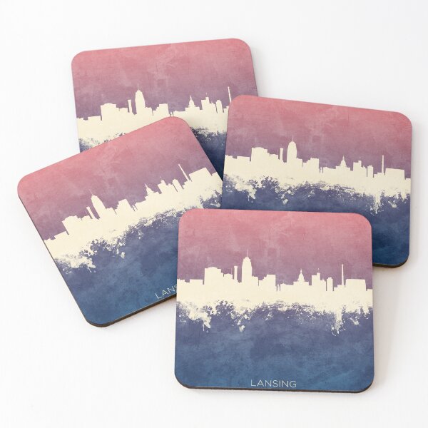 Item preview, Lansing Michigan Skyline designed and sold by ArtPrints.