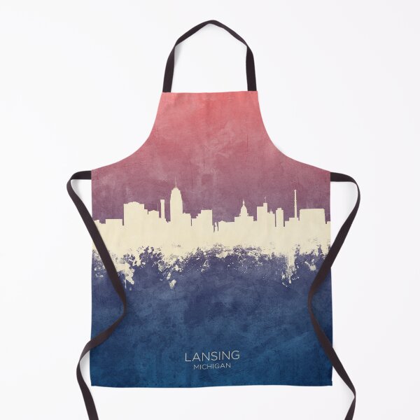 Item preview, Lansing Michigan Skyline designed and sold by ArtPrints.