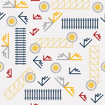 Artwork thumbnail, Railway Collection Pattern by shadowbright