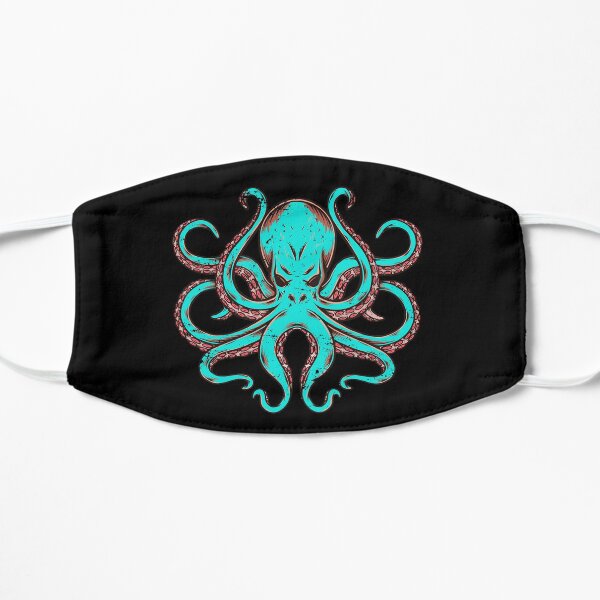 Sea creatures octopus Flat Mask