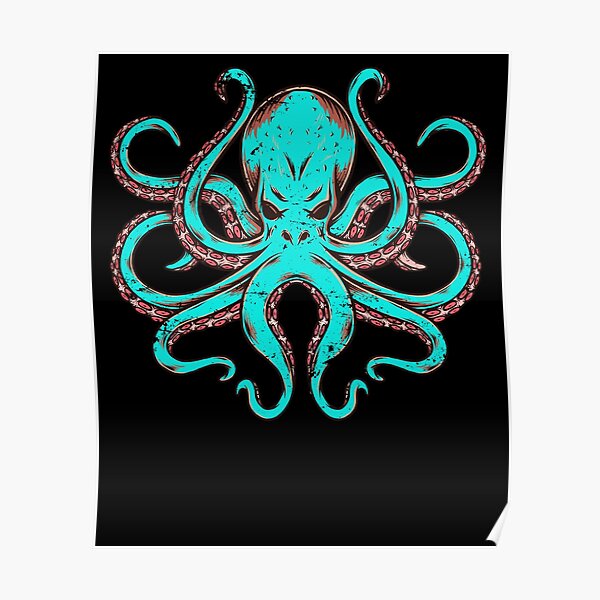 Sea creatures octopus Poster
