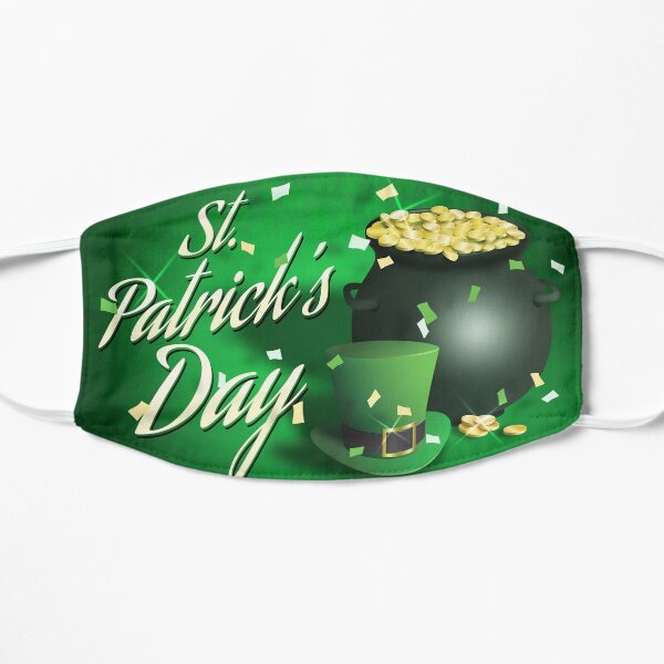 Happy St Patrick's Day Flat Mask