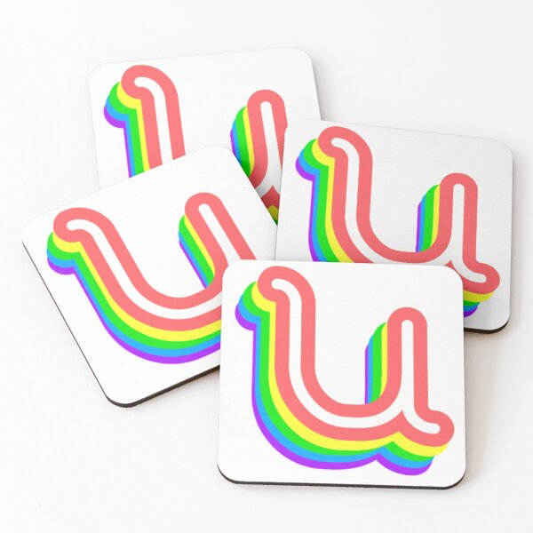 Item preview, Funky Rainbow Letter U designed and sold by everything4eva.