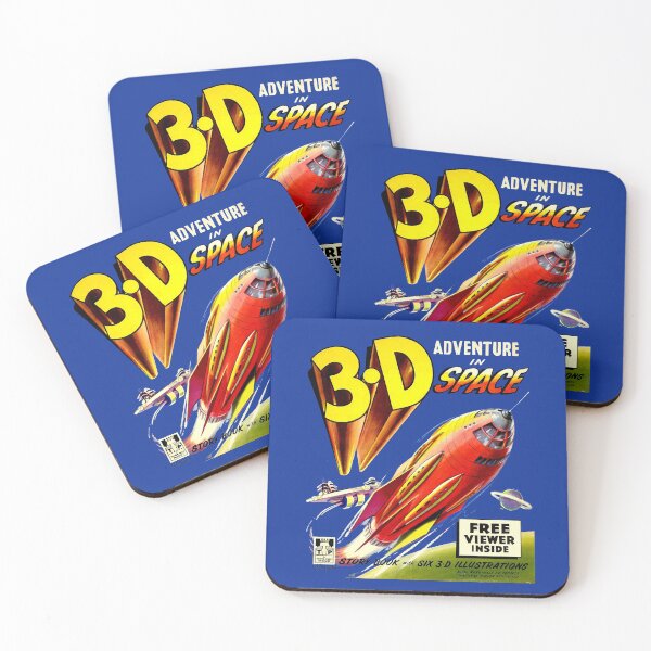Item preview, 3-D ADVENTURE IN SPACE designed and sold by ThrowbackAds.