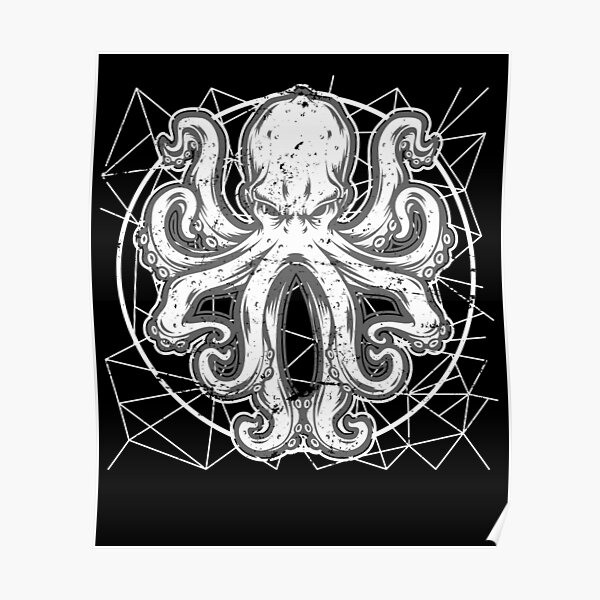 Octopus Monster Octopus Poster For Sale By Bestshirtdesign Redbubble 5992