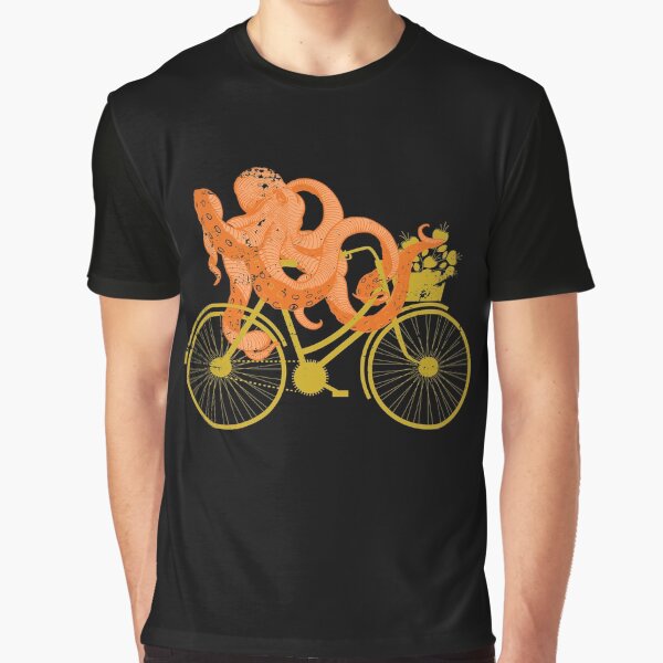 Bicycle octopus Graphic T-Shirt