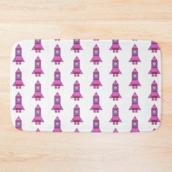 Item preview, Cute Pink Rocket Ship Pattern designed and sold by OneLook.