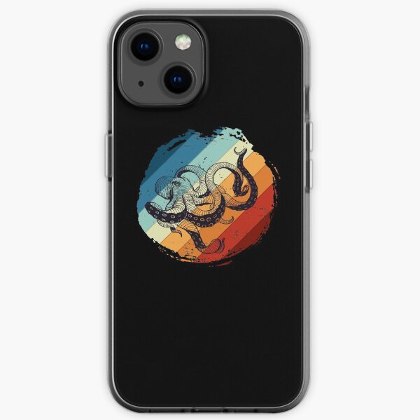 Retro octopus iPhone Soft Case