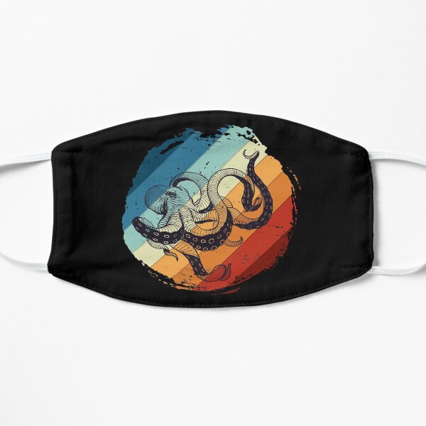 Retro octopus Flat Mask