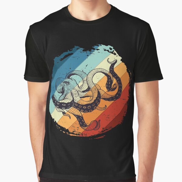 Retro octopus Graphic T-Shirt