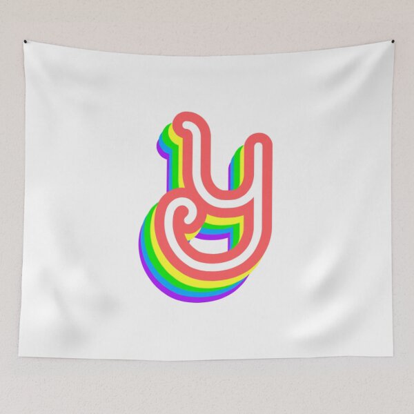 Item preview, Funky Rainbow Letter Y designed and sold by everything4eva.