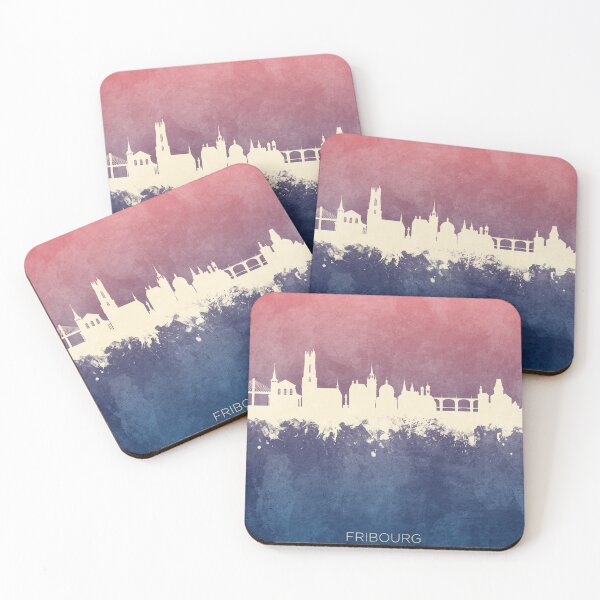 Item preview, Fribourg Switzerland Skyline designed and sold by ArtPrints.