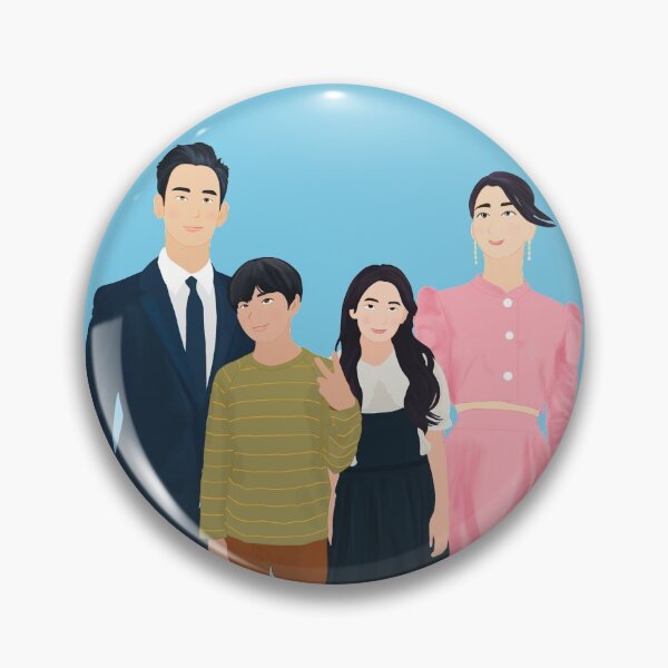 Item preview, It's Okay To Not Be Okay gang-tae and ko moon-young with younger versions of themselves designed and sold by EmmyWhammy.