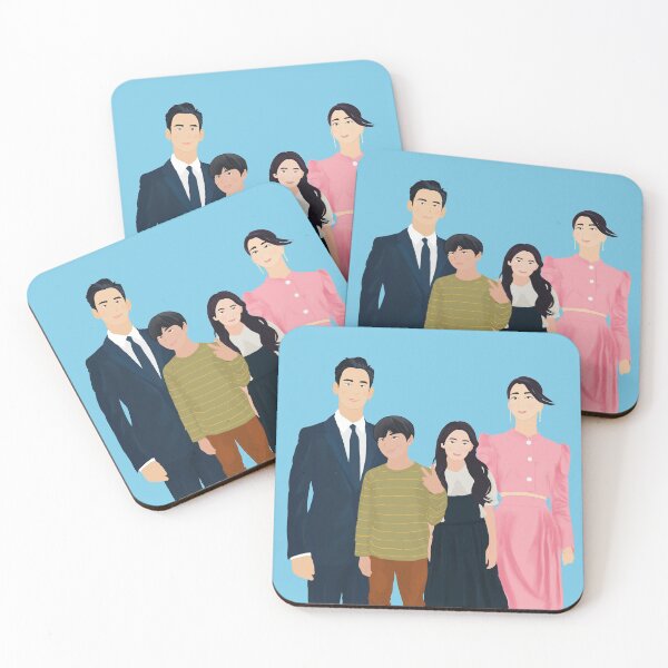Item preview, It's Okay To Not Be Okay gang-tae and ko moon-young with younger versions of themselves designed and sold by EmmyWhammy.