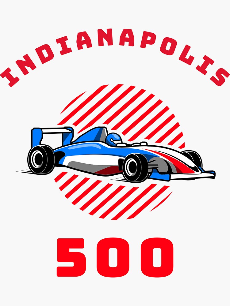 "Indianapolis 500 speedway racing" Sticker for Sale by urbanattitudeco