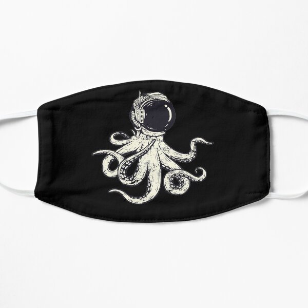 Astronaut octopus Flat Mask