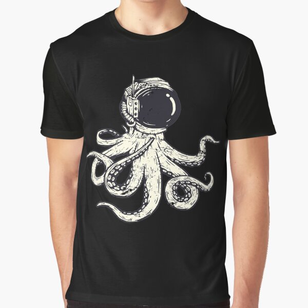Astronaut octopus Graphic T-Shirt