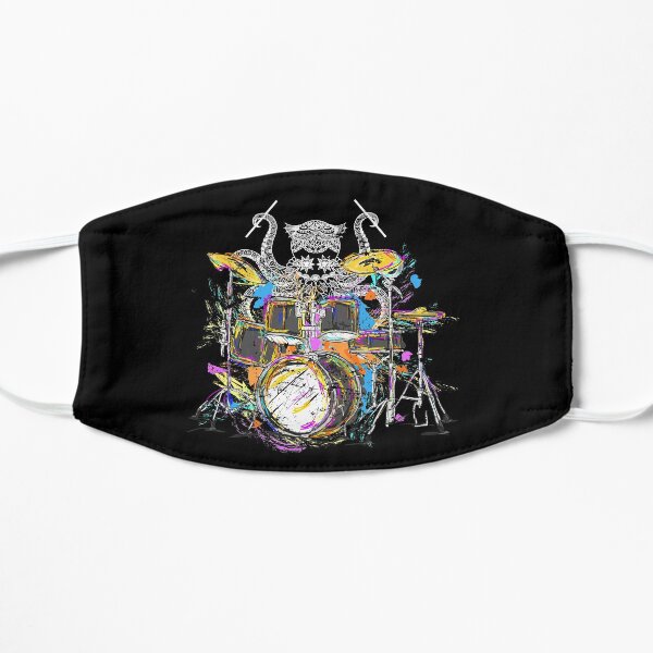 Drummer drums octopus Flat Mask