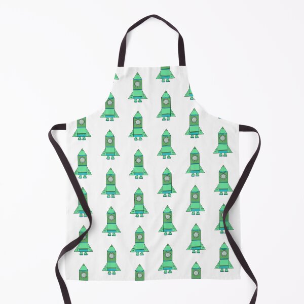 Item preview, Cute Green Rocket Ship Drawing Pattern designed and sold by OneLook.