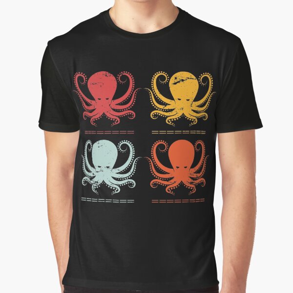 Pop Art Octopus Graphic T-Shirt