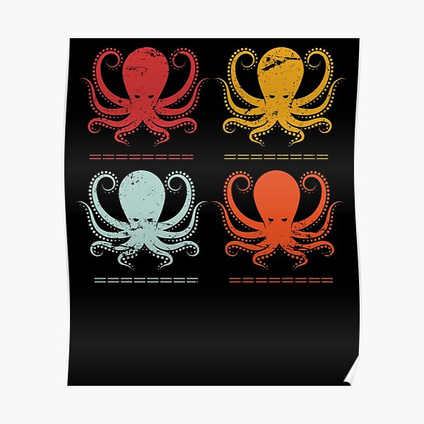 Pop Art Octopus Poster