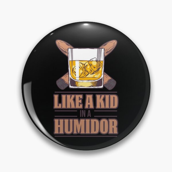 Item preview, Like A Kid In A Humidor Funny Whiskey And Smoking Cigars Gear designed and sold by DynamicDesign.
