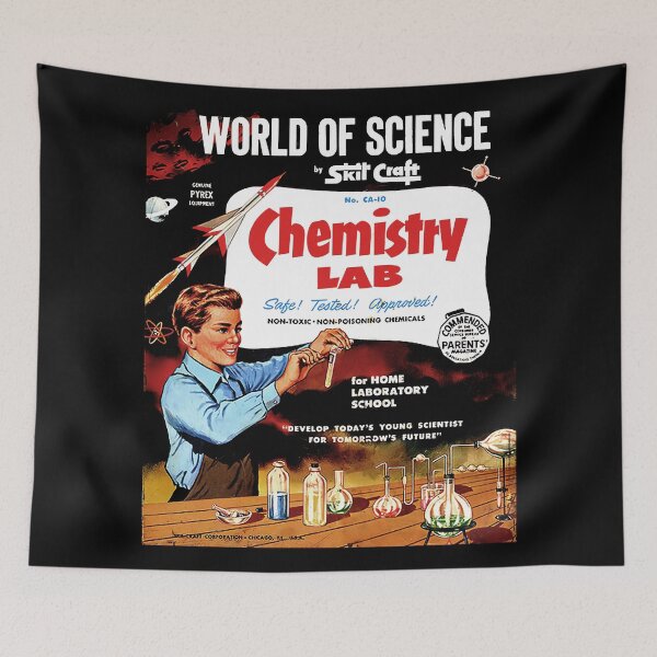 Item preview, WORLD OF SCIENCE - CHEMISTRY LAB designed and sold by ThrowbackAds.