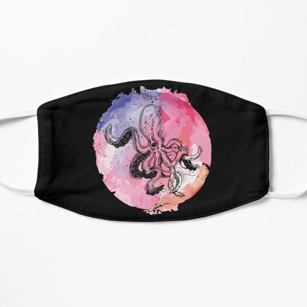 Ocean fish octopus Flat Mask