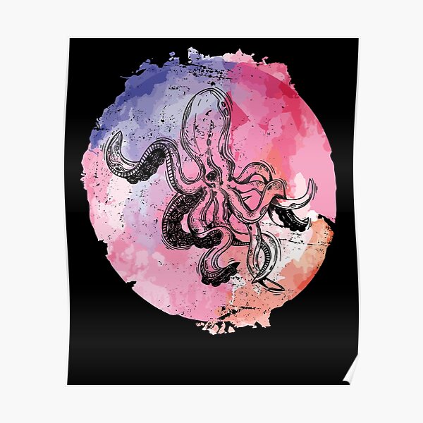 Ocean fish octopus Poster
