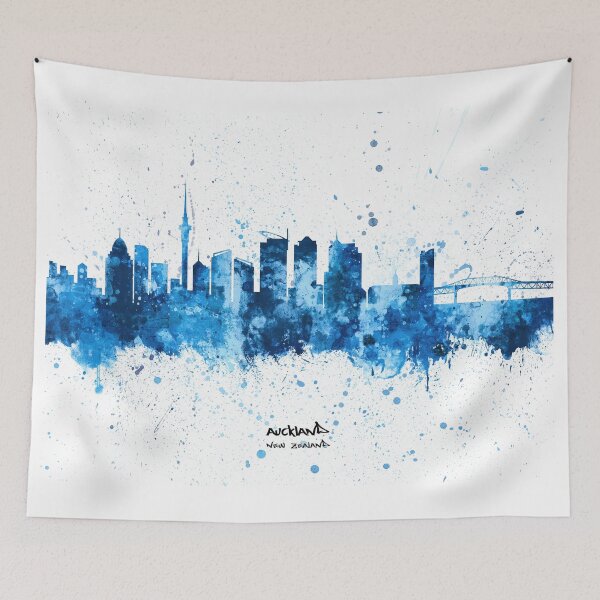 Item preview, Auckland New Zealand Skyline designed and sold by ArtPrints.