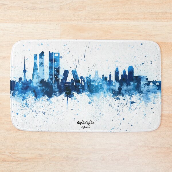 Aperçu de l'œuvre Madrid Spain Skyline créée et vendue par ArtPrints.