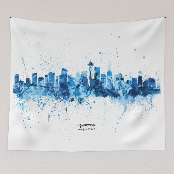 Item preview, Seattle Washington Skyline designed and sold by ArtPrints.